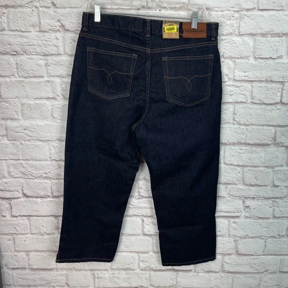 Lauren Jeans Co. Ralph Lauren Classic Nolita Mid-Calf Capri Y2K Jeans Size 10 - Picture 2 of 6